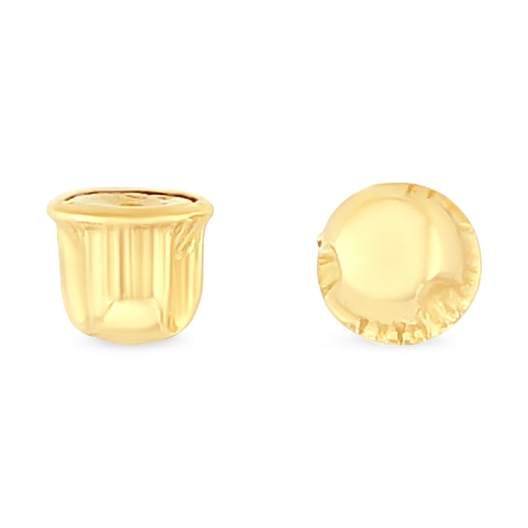 14K Solid Gold Threaded Earring Back Replacements