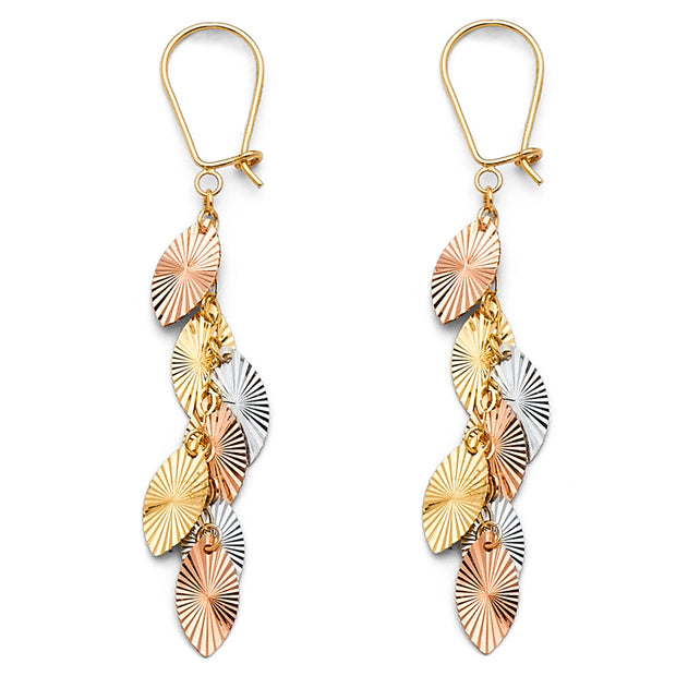 14K Gold Hanging Earrings