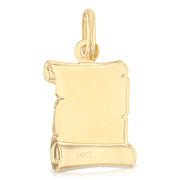 14K Gold Guadalupe Enamel Pendant with 0.9mm Singapore Chain