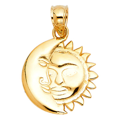 Sun and moon Pendant for Necklace or Chain