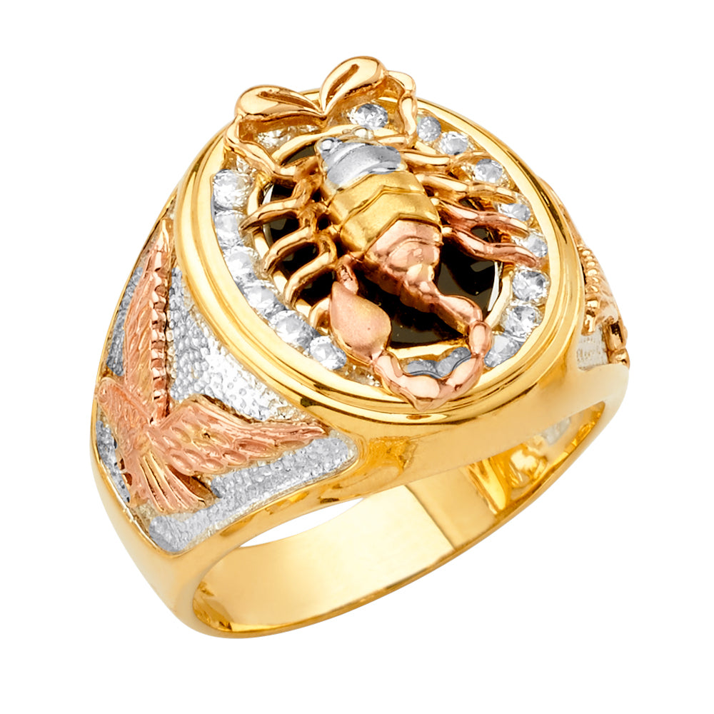 14k gold shop scorpion ring